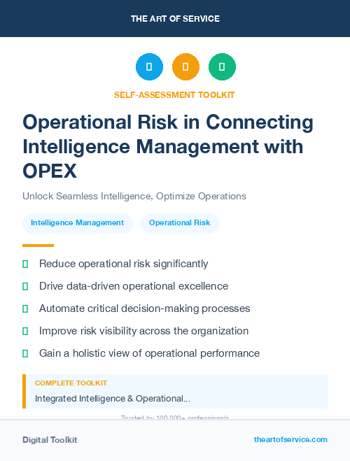 Operational Risk in Connecting Intelligence Management with OPEX