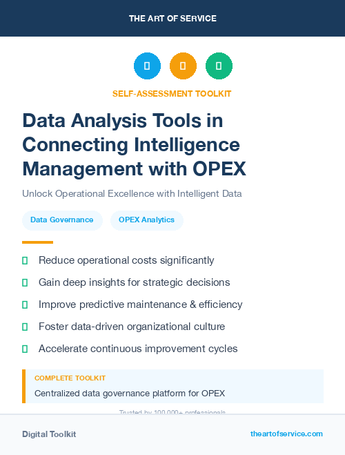 Data Analysis Tools in Connecting Intelligence Management with OPEX