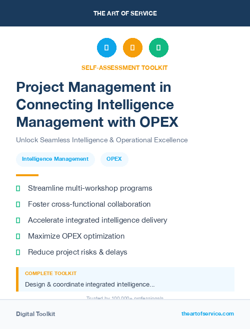 Project Management in Connecting Intelligence Management with OPEX