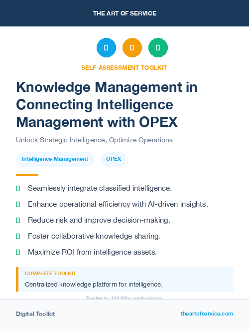 Knowledge Management in Connecting Intelligence Management with OPEX
