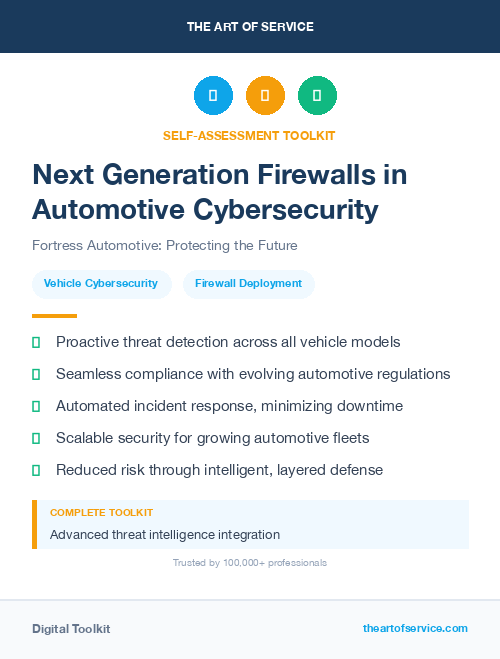 Next Generation Firewalls in Automotive Cybersecurity