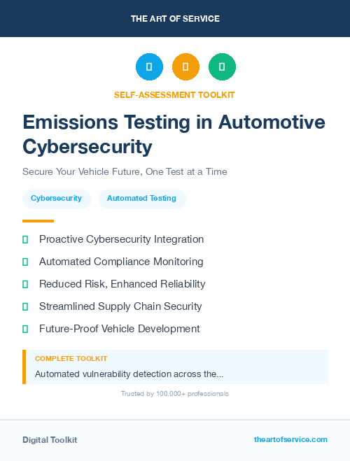 Emissions Testing in Automotive Cybersecurity