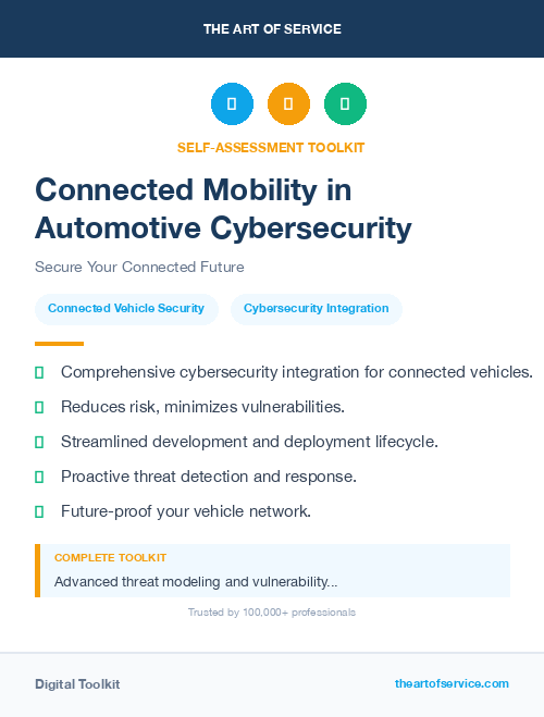 Connected Mobility in Automotive Cybersecurity