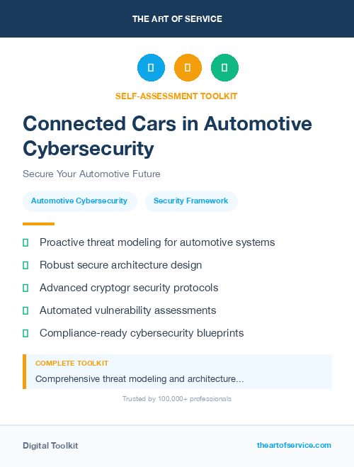 Connected Cars in Automotive Cybersecurity