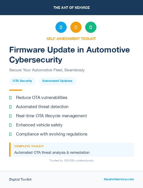 Firmware Update in Automotive Cybersecurity