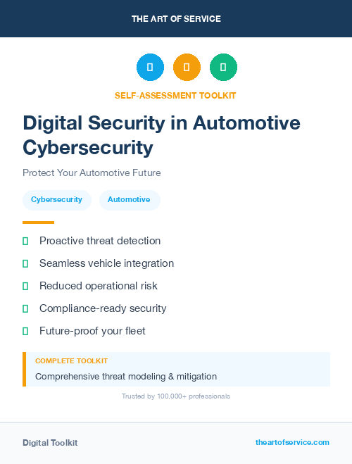Digital Security in Automotive Cybersecurity