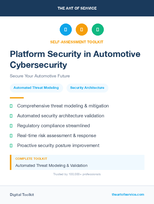 Platform Security in Automotive Cybersecurity