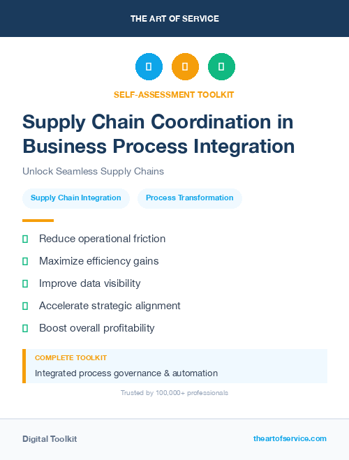 Supply Chain Coordination in Business Process Integration
