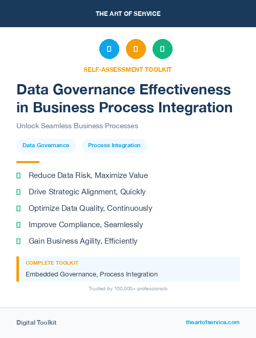 Data Governance Effectiveness in Business Process Integration
