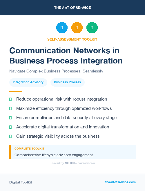 Communication Networks in Business Process Integration