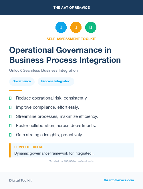 Operational Governance in Business Process Integration