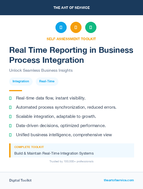 Real Time Reporting in Business Process Integration