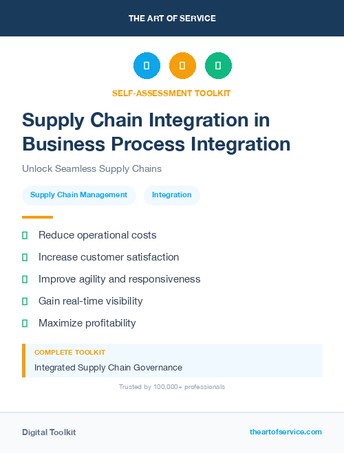 Supply Chain Integration in Business Process Integration