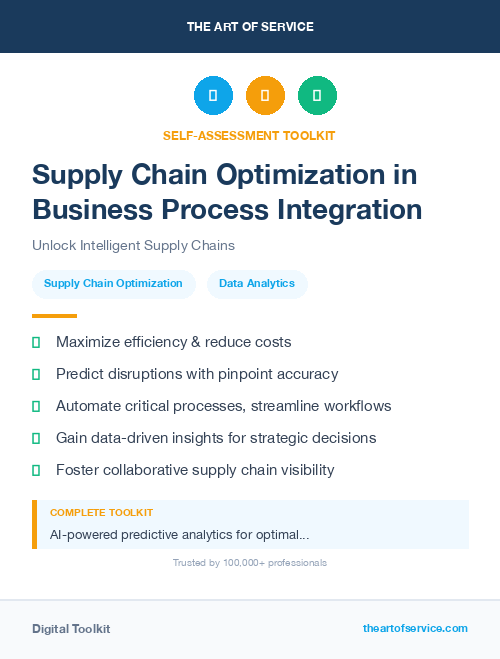 Supply Chain Optimization in Business Process Integration