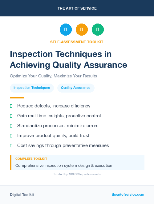 Inspection Techniques in Achieving Quality Assurance