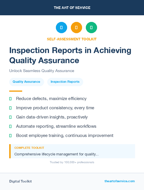 Inspection Reports in Achieving Quality Assurance