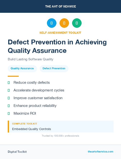 Defect Prevention in Achieving Quality Assurance
