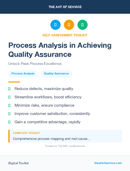 Process Analysis in Achieving Quality Assurance