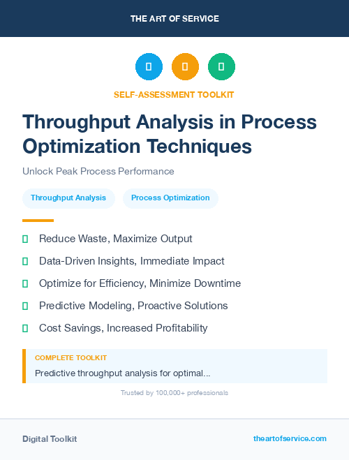 Throughput Analysis in Process Optimization Techniques