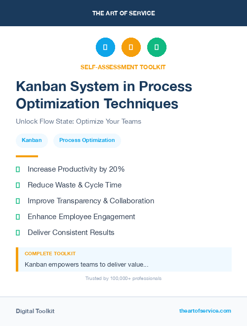 Kanban System in Process Optimization Techniques
