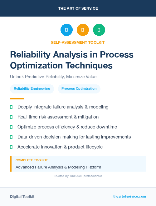 Reliability Analysis in Process Optimization Techniques