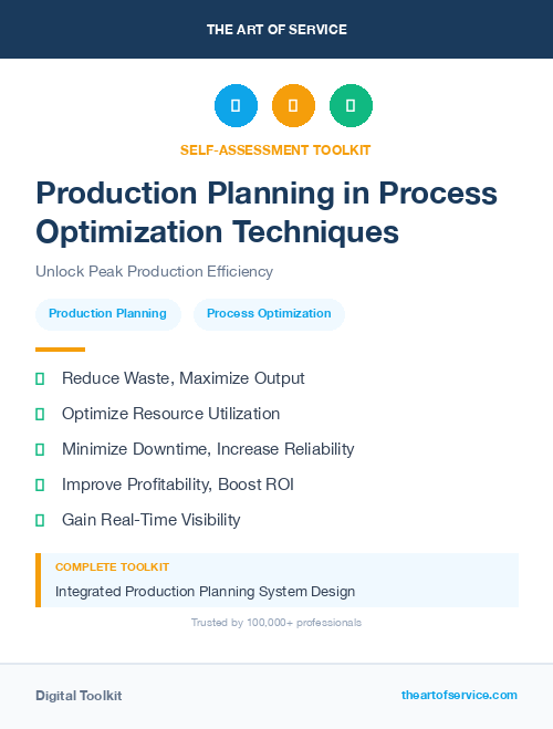 Production Planning in Process Optimization Techniques