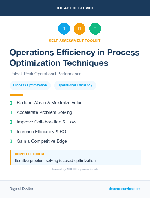 Operations Efficiency in Process Optimization Techniques