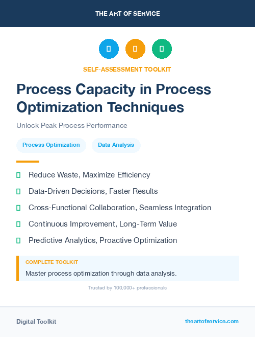 Process Capacity in Process Optimization Techniques