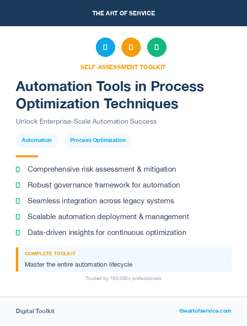 Automation Tools in Process Optimization Techniques