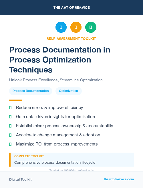 Process Documentation in Process Optimization Techniques