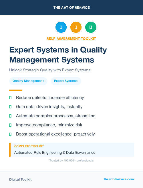Expert Systems in Quality Management Systems