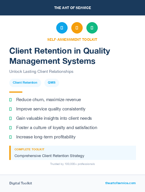 Client Retention in Quality Management Systems