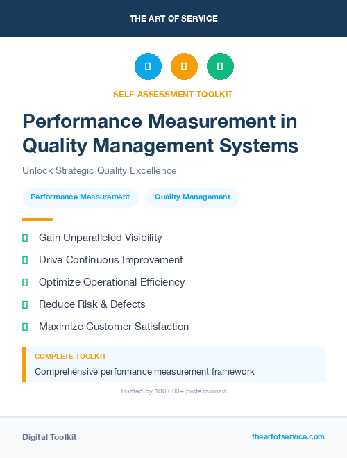 Performance Measurement in Quality Management Systems
