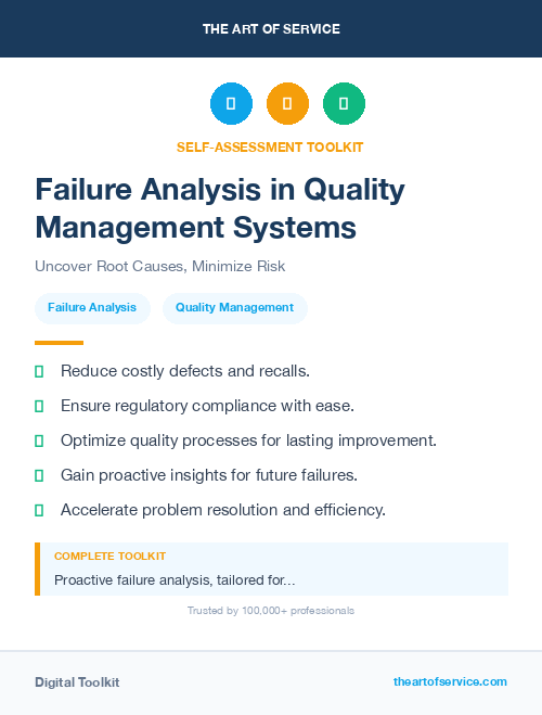 Failure Analysis in Quality Management Systems