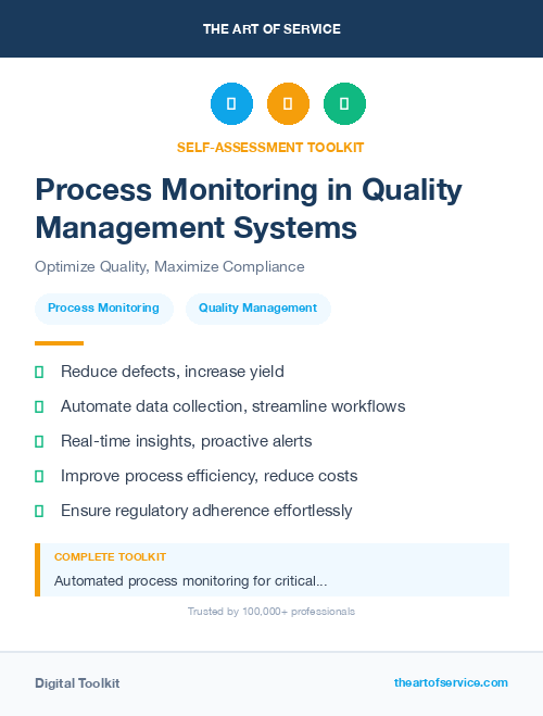 Process Monitoring in Quality Management Systems