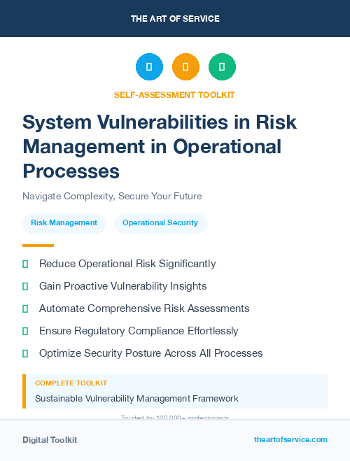 System Vulnerabilities in Risk Management in Operational Processes