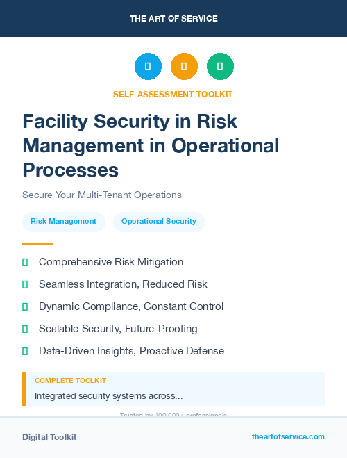 Facility Security in Risk Management in Operational Processes