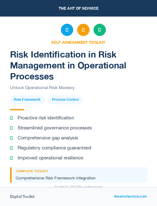 Risk Identification in Risk Management in Operational Processes