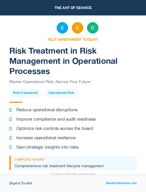Risk Treatment in Risk Management in Operational Processes