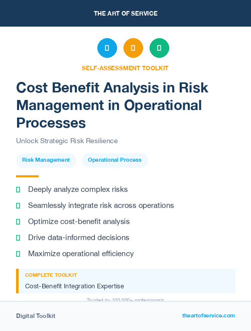 Cost Benefit Analysis in Risk Management in Operational Processes