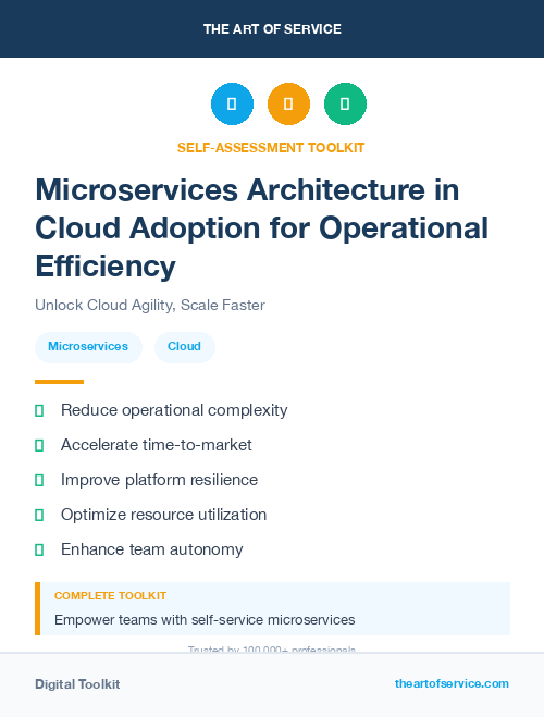 Microservices Architecture in Cloud Adoption for Operational Efficiency