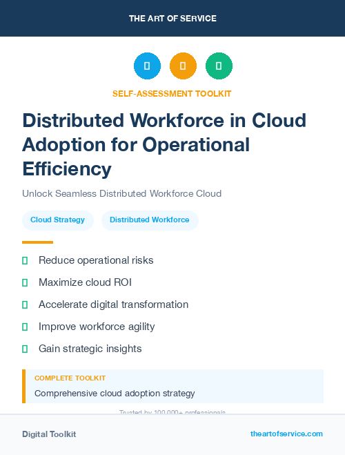 Distributed Workforce in Cloud Adoption for Operational Efficiency