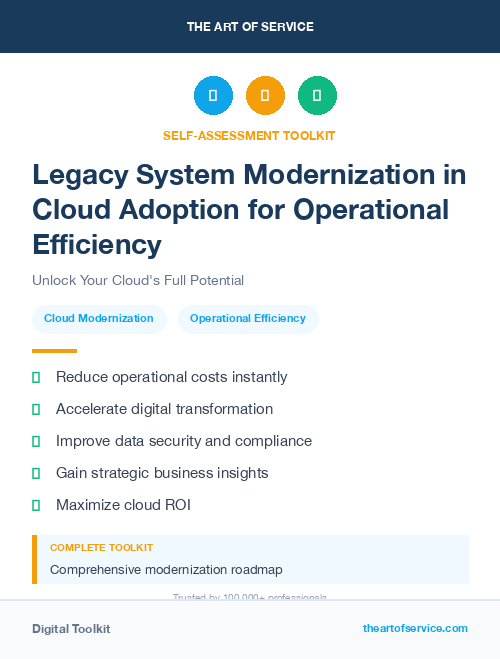 Legacy System Modernization in Cloud Adoption for Operational Efficiency