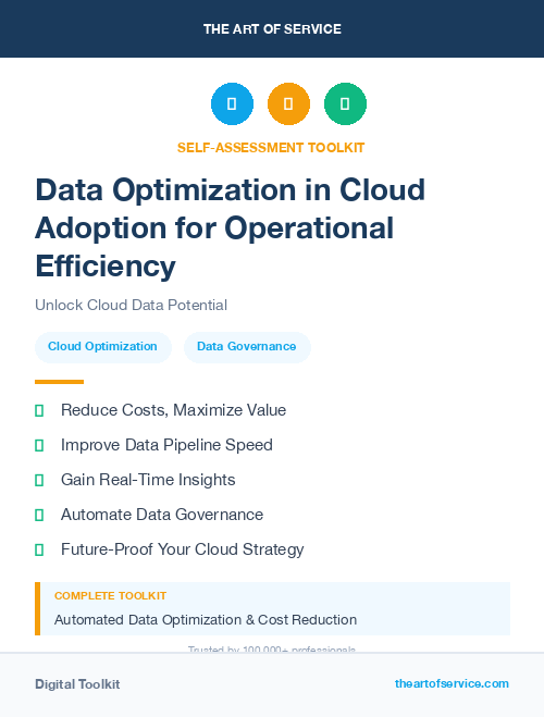 Data Optimization in Cloud Adoption for Operational Efficiency
