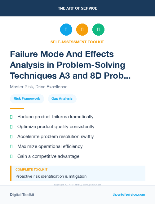 Failure Mode And Effects Analysis in Problem-Solving Techniques A3 and 8D Problem Solving