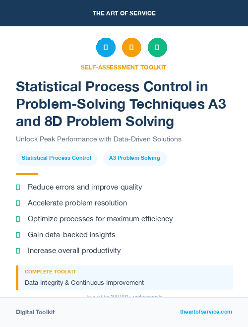 Statistical Process Control in Problem-Solving Techniques A3 and 8D Problem Solving