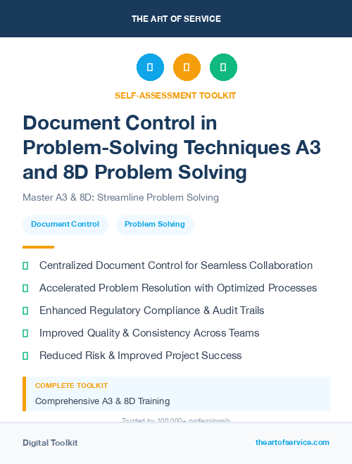 Document Control in Problem-Solving Techniques A3 and 8D Problem Solving