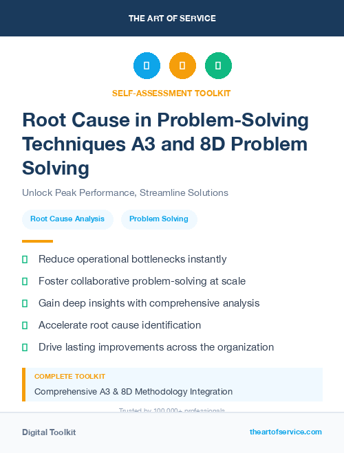 Root Cause in Problem-Solving Techniques A3 and 8D Problem Solving