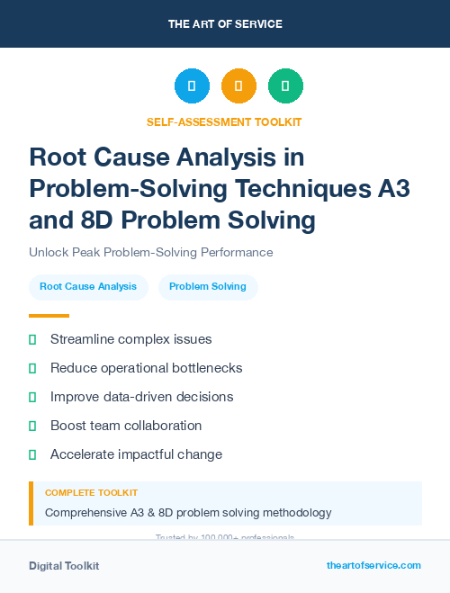 Root Cause Analysis in Problem-Solving Techniques A3 and 8D Problem Solving