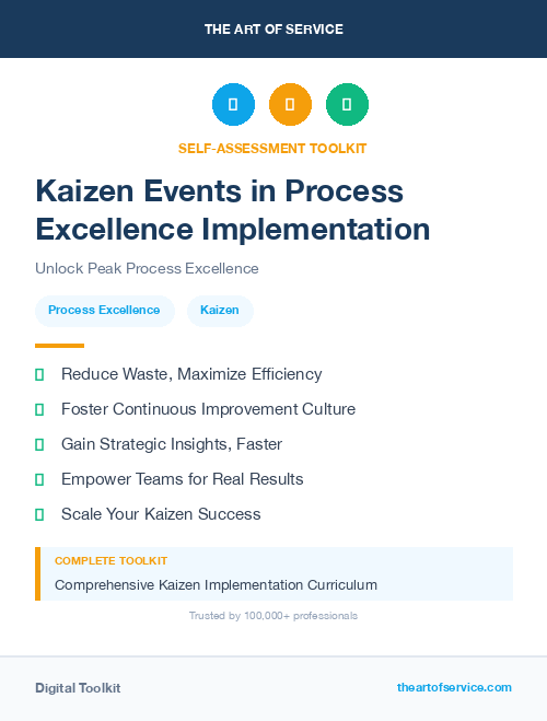 Kaizen Events in Process Excellence Implementation